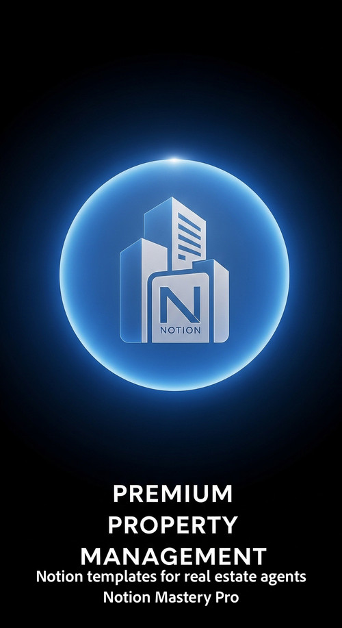 Minimalist 3D icon of a building inside a blue glowing circle with a subtle Notion N Overlay Premium.jpg