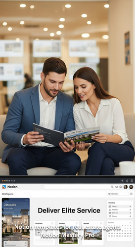 Blurred background of a couple looking at property brochures in a real estate office foreground scre.jpg