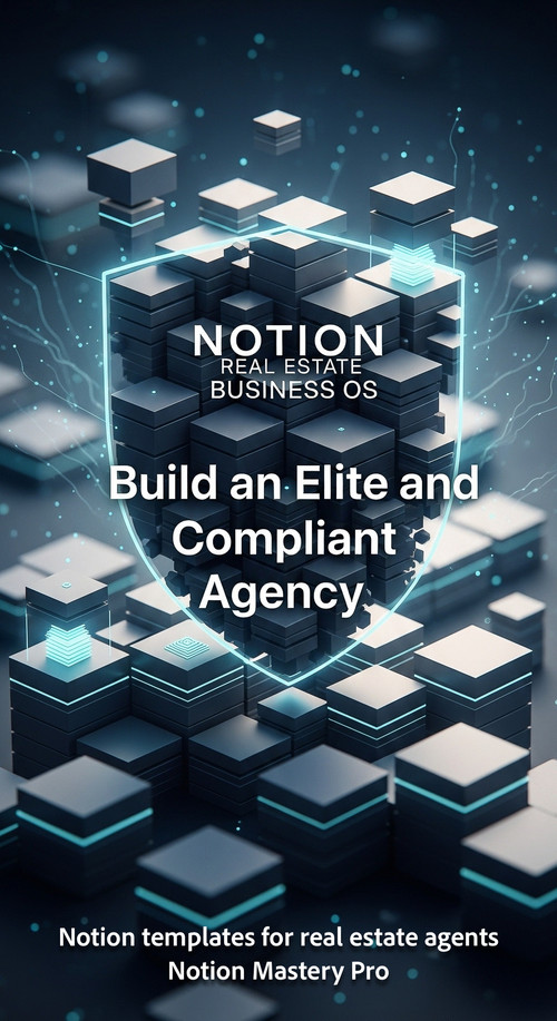 Abstract visualization of interconnected hexagonal data blocks forming a shield labeled Notion Real .jpg