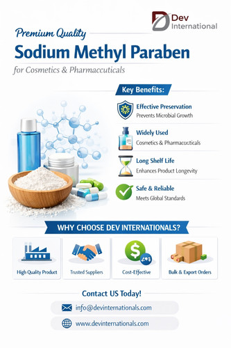 Premium Quality Sodium Methyl Paraben for Cosmetics & Pharmaceuticals Dev Internationals.jpg