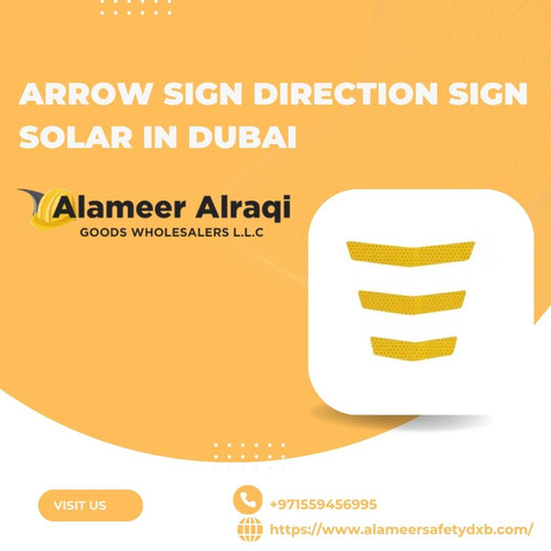 Arrow Sign Direction Sign Solar in Dubai  Alameer Alraqi.jpg