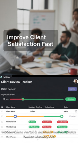 171 Blurred background of a creative meeting foreground screen showing a Notion Client Review tracke.jpg