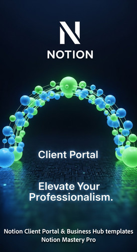 174 Abstract visualization of data nodes forming a Client Portal bridge with a Notion N Overlay Elev.jpg