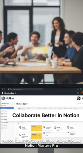 54 Blurred background of a team brainstorming foreground screen with a Notion Ideation Board Overlay.jpg