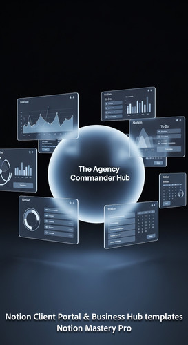 55 Minimalist 3D render of a digital Command Center with Notionstyle UI panels floating around Overl.jpg