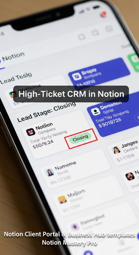 124 Closeup of a highend smartphone displaying a Notion CRM with Lead Stage Closing visible Overlay .jpg