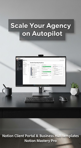 135 Minimalist workspace with a black desk and a monitor showing a Notion Standard Operating Procedu.jpg