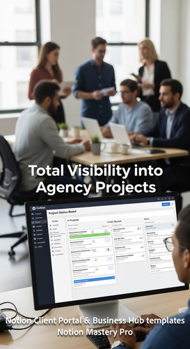 112 Blurred background of a modern agency team foreground monitor showing a Notion Project Status Bo.jpg