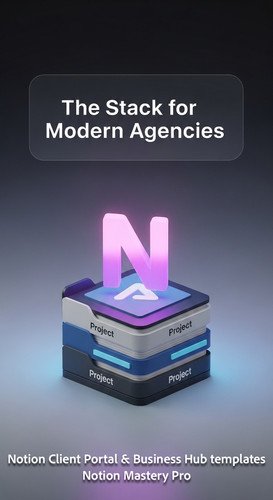 68 Minimalist 3D icon of a glowing N sitting on top of a stack of digital Project folders Overlay Th.jpg