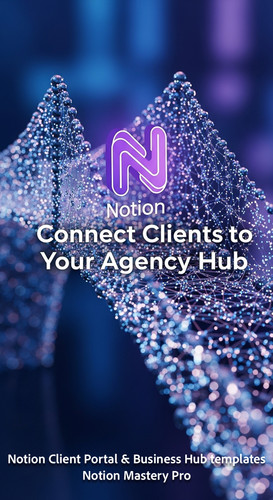 70 Abstract visualization of data nodes forming a Business Hub bridge with a Notion N Overlay Connec.jpg