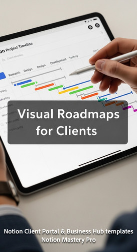 186 Closeup of a hand using a stylus on a tablet showing a Notion Project Timeline with Gantt chart .jpg