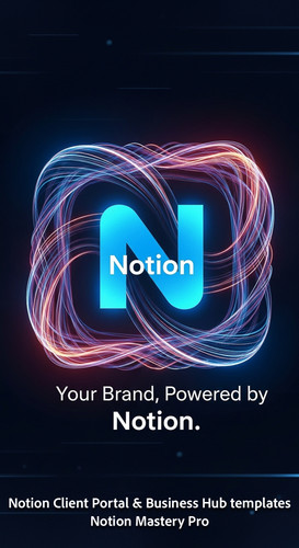 183 Abstract glowing lines forming a Client Portal icon with a prominent Notion N Overlay Your Brand.jpg