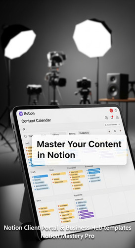 63 Blurred background of a highend studio foreground screen showing a Notion Content Calendar with t.jpg