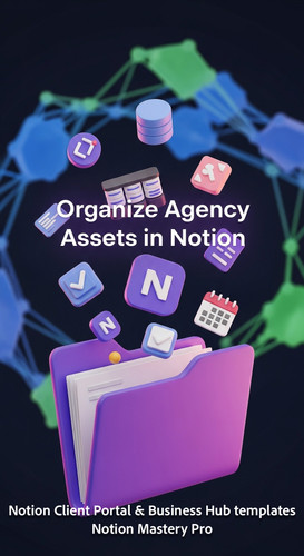 62 Abstract 3D render of a 3D folder with Notion icons flying out of it Overlay Organize Agency Asse.jpg