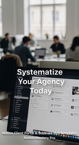 191 Blurred modern office background foreground monitor showing a Notion Internal SOP hub Overlay Sy.jpg