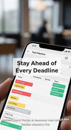 309 Closeup of a smartphone showing a Notion Task Pipeline with colorful status labels Overlay Stay .jpg