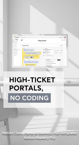 271 Minimalist white office with a single monitor displaying a Notion Client Portal with custom bran.jpg