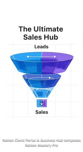 203 Abstract visualization of a funnel converting Leads into Sales in a Notion grid Overlay The Ulti.jpg