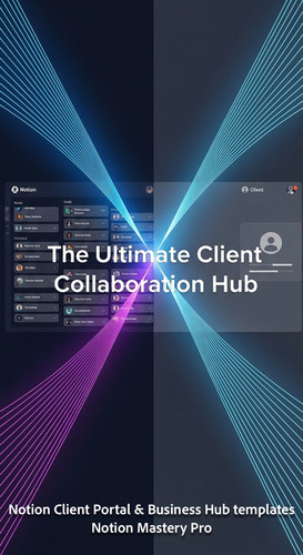 240 Abstract glowing lines forming a Client Bridge between a team and a client via a Notion interfac.jpg
