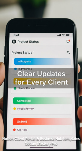 210 Closeup of a smartphone showing a Notion Project Status with colorful status labels Overlay Clea.jpg