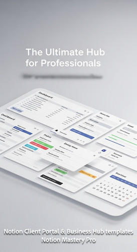 217 Minimalist 3D render of a digital Dashboard with Notionstyle database views Overlay The Ultimate.jpg