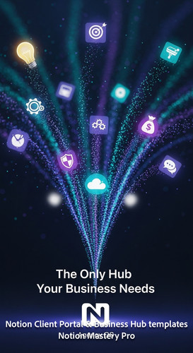 215 Abstract visualization of business icons flowing into a central Notion Agency OS icon Overlay Th.jpg