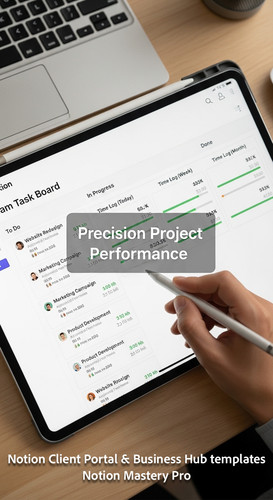 247 Hand using a stylus on a tablet showing a Notion Team Task Board with timetracking columns Overl.jpg