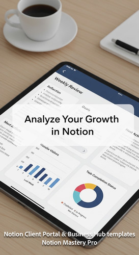 159 Topdown desk view iPad showing a Notion Weekly Review page with clean typography and charts Over.jpg