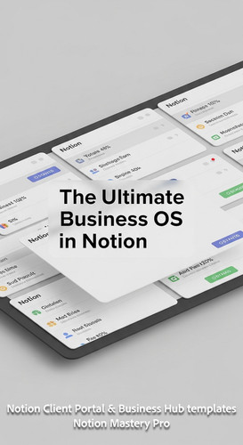 76 Minimalist 3D render of a digital Dashboard with Notionstyle list views Overlay The Ultimate Busi.jpg