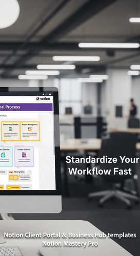 290 Blurred modern office background foreground monitor showing a Notion Internal Process hub Overla.jpg