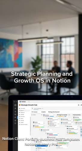 411 Blurred interior of a highend consultancy foreground monitor showing a Notion Strategic Growth H.jpg