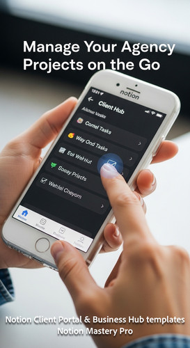 376 Closeup of a hand checkmarking a task in a Notion Client Hub app on a smartphone Overlay Manage .jpg