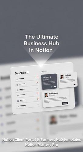 379 Minimalist 3D render of a digital Dashboard with Notionstyle list and card views Overlay The Ult.jpg