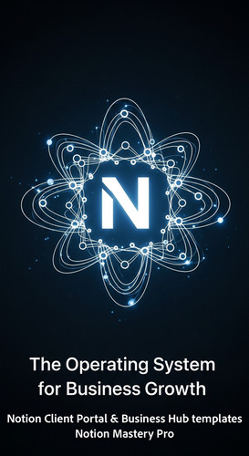 382 Abstract glowing lines forming a Business Hub icon with a prominent Notion N logo Overlay The Op.jpg