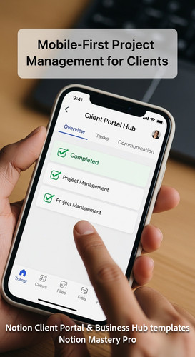 413 Closeup of a hand checkmarking a task in a Notion Client Portal Hub mobile app on an iPhone Over.jpg