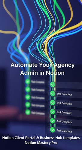 391 Abstract visualization of data streams transforming into Task Complete icons in a Notion list Ov.jpg