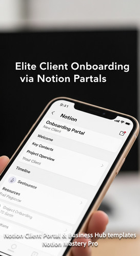 417 Closeup of a smartphone displaying a Notion Onboarding Portal entry for a new client Overlay Eli.jpg