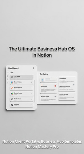 416 Minimalist 3D render of a digital Dashboard with Notionstyle list and card views Overlay The Ult.jpg