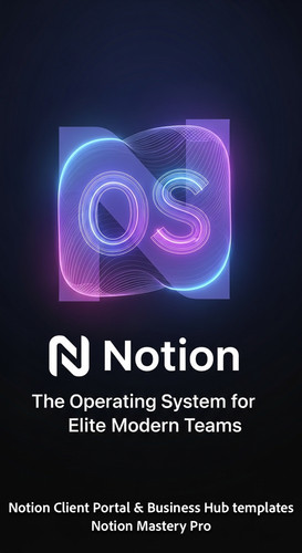 419 Abstract glowing lines forming a Business OS icon with a prominent Notion N logo Overlay The Ope.jpg