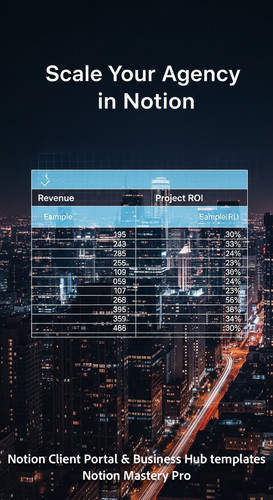 6 Highrise city view at night blurred with a digital overlay of a Notion database showing Revenue an.jpg