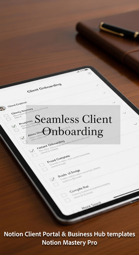 18 Highend Client Onboarding checklist displayed on a sleek tablet screen with Notions signature min.jpg