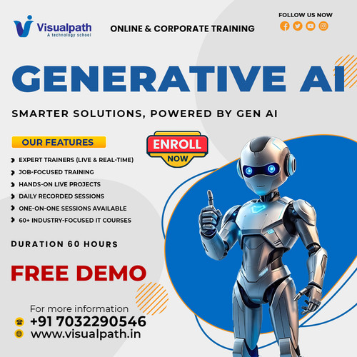 Visualpath functions as a premier Generative AI Training Institute Hyderabad through our advanced virtual classroom. We integrate live projects to help a global audience build actual AI models. You will find immense value in our Generative AI Courses Online. This specialized Generative AI Training covers prompt engineering and large language models in detail. Transform your career path today. Call +91-7032290546.
WhatsApp: https://wa.me/c/917032290546
Visit: https://www.visualpath.in/generative-ai-course-online-training.html
Visit our Blog: https://visualpathblogs.com/category/generative-ai-genai/