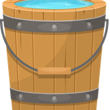 Bucket with water