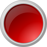 glossy red button md