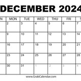 December 2024 Calendar