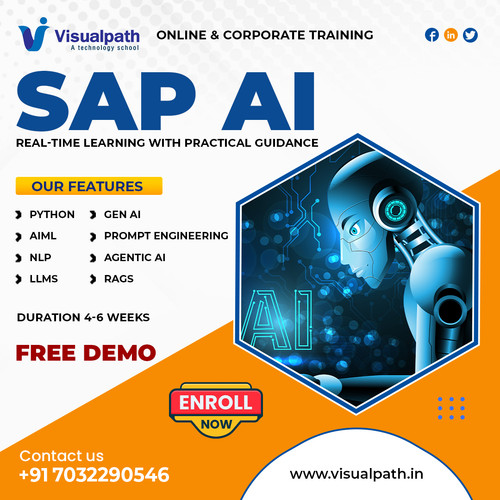Visualpath offers comprehensive SAP AI Training in Bangalore designed for a global audience. We utilize expert trainers to guide you through complex automation scenarios. This SAP AI Training is delivered through a flexible virtual platform. You can also master the ecosystem with our SAP AI Online Training modules. Gain the expertise needed to excel in the intelligent enterprise space. Call +91-7032290546.
WhatsApp: https://wa.me/c/917032290546
Visit: https://www.visualpath.in/sap-artificial-intelligence-training.html
Visit our Blog: https://visualpathblogs.com/sap-ai/