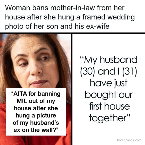 husbands ex picture hung up new home mother in law.jpg