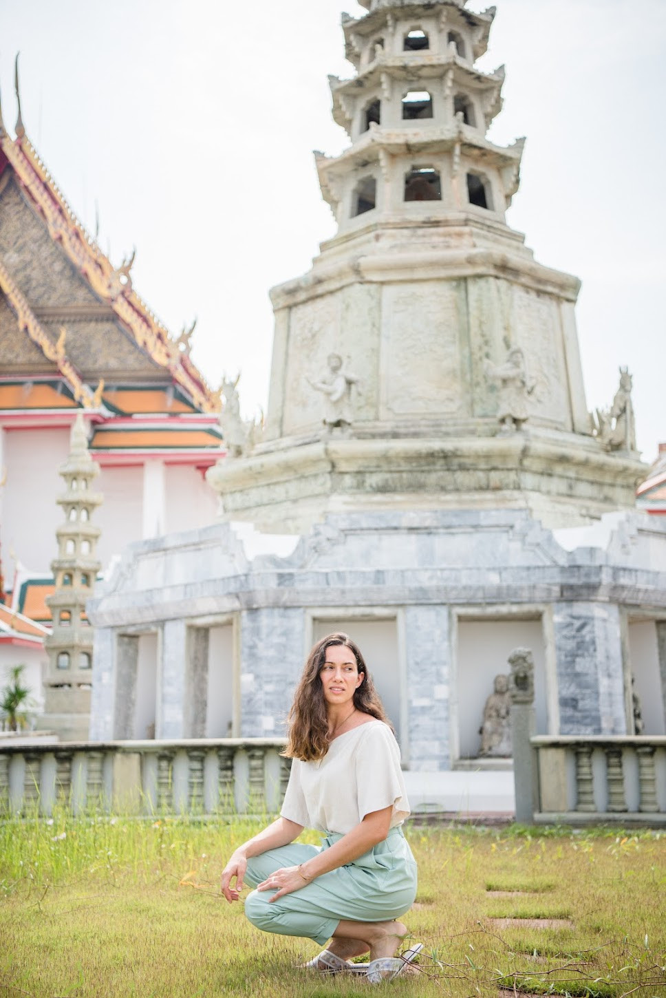At a Buddhist temple in Thailand