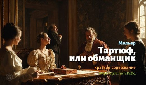 Читать краткий пересказ комедии Мольера «Тартюф». Тартюф, Мольер, краткое содержание Мольер.jpg