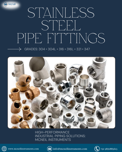 Stainless Steel Pipe Fittings | 304, 304L, 316, 316L, 321, 347 – Mcneil Instruments.png